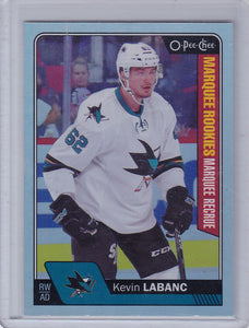 Kevin Labanc 2016-17 O-Pee-Chee Marquee Rookie card #693 Rainbow