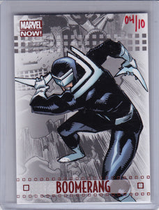 2013 Upper Deck Marvel Now Boomerang card #16V Red #d 04/10