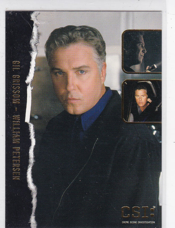 CSI Crime Scene Investigation Stars of CSI Gold Foil card F1 Gil Grissom - William Petersen
