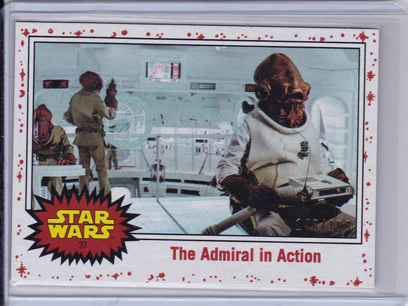 Star Wars Journey to The Last Jedi card #37 The Admiral White Starfield #d 148/199