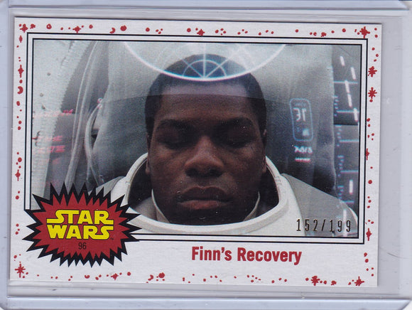 Star Wars Journey to The Last Jedi card #96 Finn's Recovery White Starfield #d 152/199