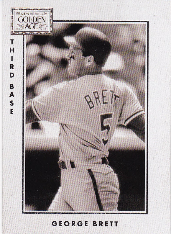 2014 Golden Age 1913 National Game Insert card #2 George Brett - Kansas City Royals