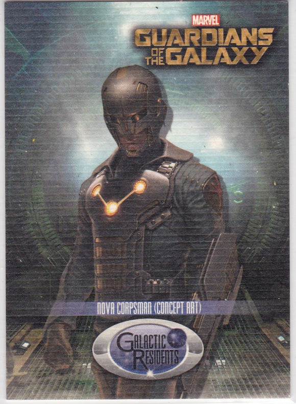 2014 Upper Deck Guardians Of The Galaxy - Galaxy Residents card GR-1 Nova Corpsman
