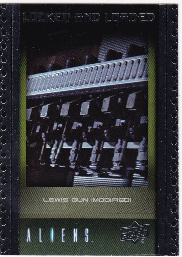 2018 Upper Deck Aliens Locked & Loaded Insert Card ABA-10 Lewis Gun