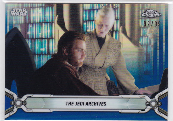 Star Wars Chrome Legacy card #30 Blue Refractor #d 92/99