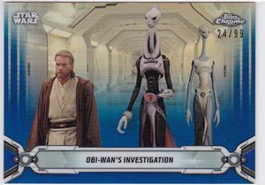 Star Wars Chrome Legacy card #32 Blue Refractor #d 24/99
