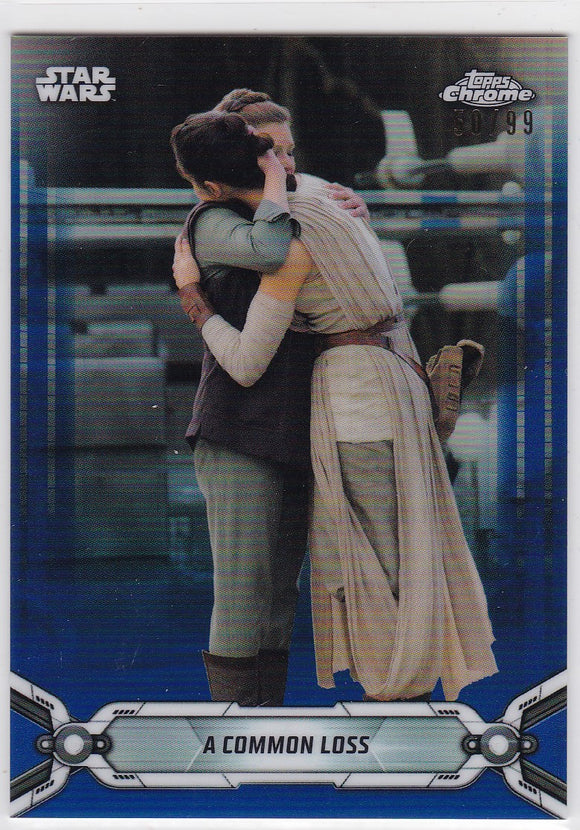 Star Wars Chrome Legacy card #173 A Common Loss Blue Refractor #d 50/99