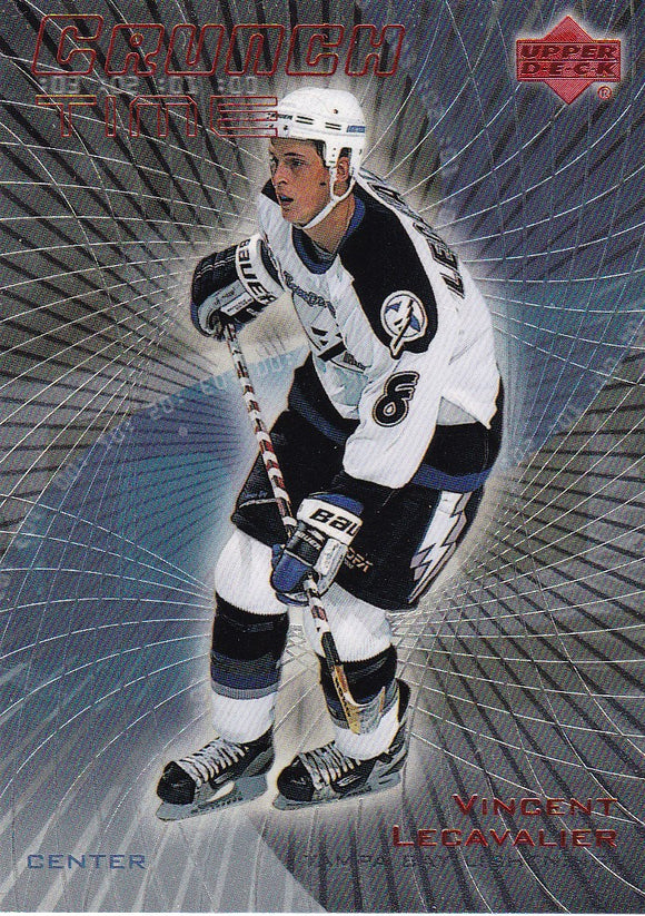 Vincent Lecavalier 1999-00 Upper Deck Crunch Time Insert card CT-1 – Grants  Cards and Collectibles