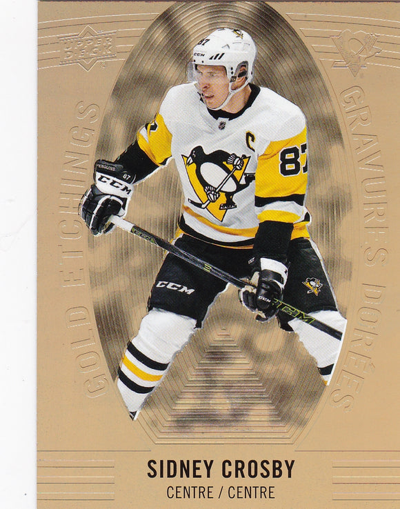 Sidney Crosby  2019-20 Tim Hortons Gold Etchings card GE-10