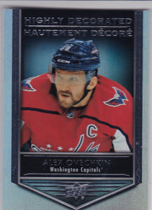 Alex Ovechkin 2019-20 Tim Hortons Highly Decorated card HD-8