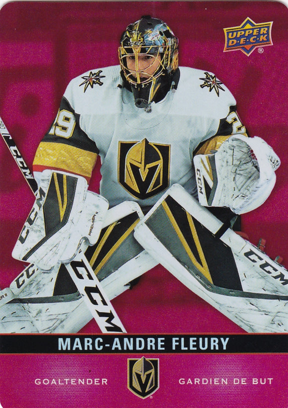 Marc-Andre Fleury 2019-20 Tim Hortons Red Parallel Die Cut card DC-31