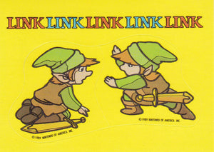 1989 Topps Nintendo Top Secret Tips #17 Link Sticker Super Mario 2 Tip