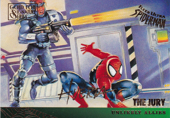 1995 Fleer Ultra Spider-Man Gold Foil Signature series card #130
