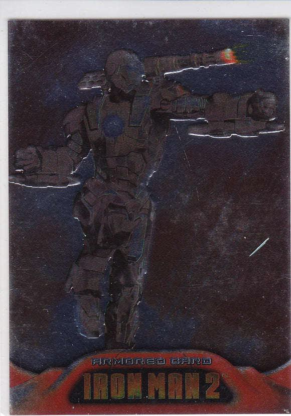 2010 Upper Deck Iron Man 2 Embossed Armored card AC5