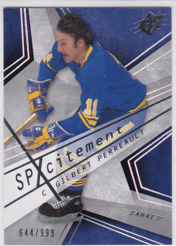 Gilbert Perreault 2008-09 SPX SPXcitement card X21 #d 644/999