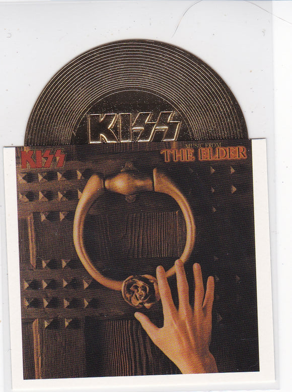 2001 Neca Kiss Alive Gold Record Die-Cut card A12 The Elder