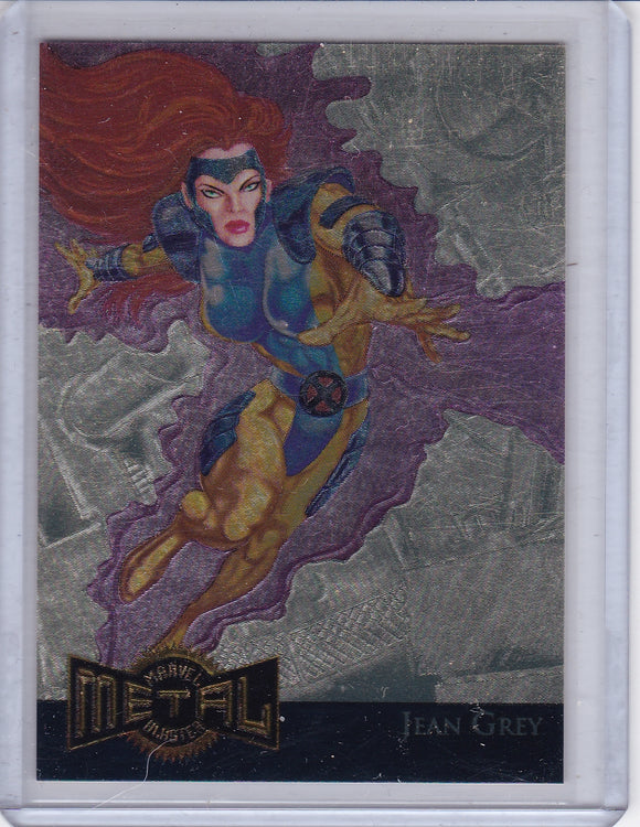 1995 Marvel Metal Gold Blaster card # 8 of 18 Jean Grey