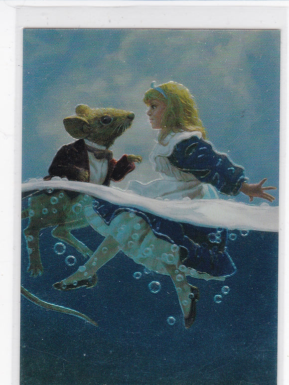 Hildebrandt II 30 Years Of Magic Chromium Insert card C1 Alice Swims With Mouse