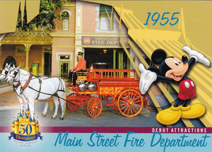 2005 Upper Deck Disneyland 50th Anniversary card DL-13 Main Street Fire Dep