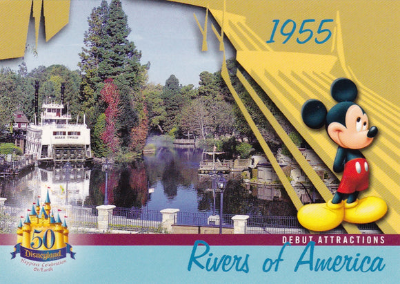 2005 Upper Deck Disneyland 50th Anniversary card DL-15 Rivers Of America