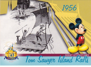 2005 Upper Deck Disneyland 50th Anniversary card DL-20 Tom Sawyer Rafts