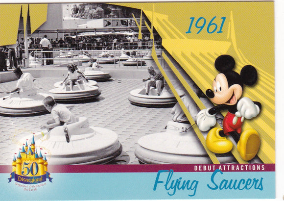 2005 Upper Deck Disneyland 50th Anniversary card DL-44 Flying Saucers