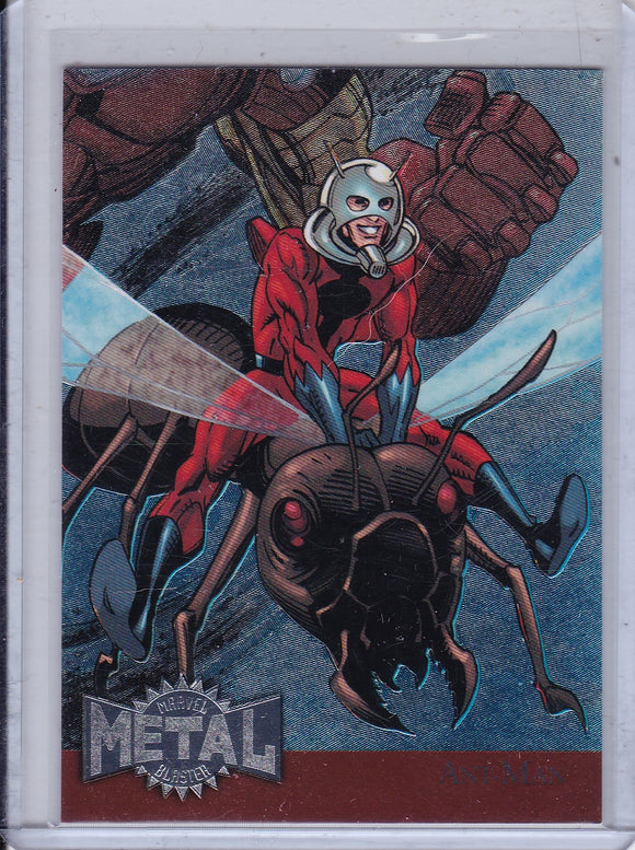 2015 Marvel Fleer Retro 1995 Marvel Metal Blaster card 1 Ant-Man