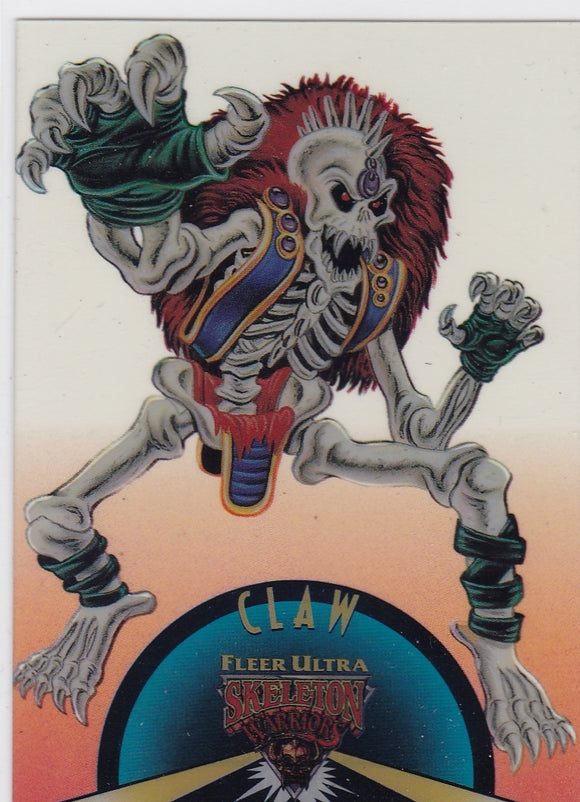 1995 Fleer Ultra Skeleton Warriors Suspended Animation Card 9 of 10 Claw