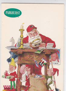 1991-92 Parkhurst Hockey Santa Claus card