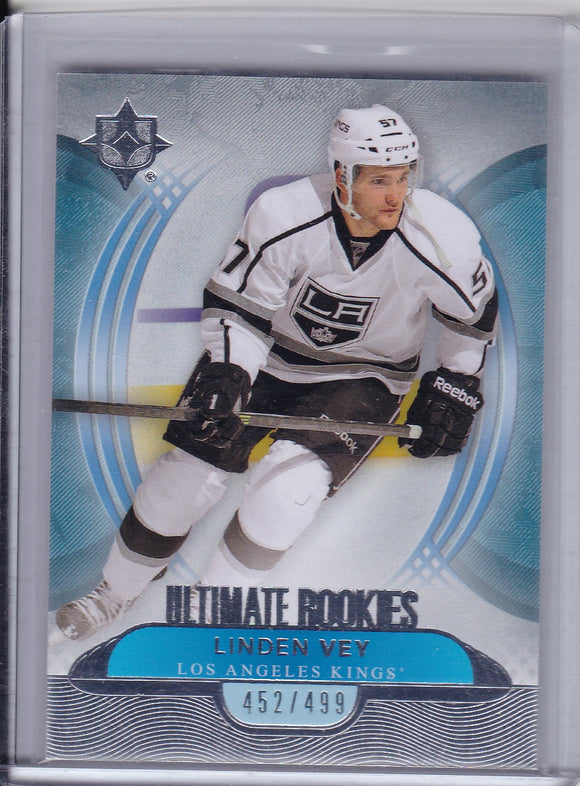Linden Vey 2013-14 UD Ultimate Collection Rookie card #87 #d 452/499