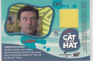 The Cat In The Hat Movie Alec Baldwin as Larry Shirt Relic Costume card CW3