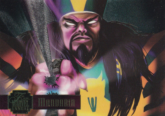 1995 Flair Marvel Annual PowerBlast card 22 of 24 Mandarin