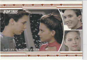 2013 Star Trek Next Generation Heroes and Villains Romance L13 Wesley & Robin