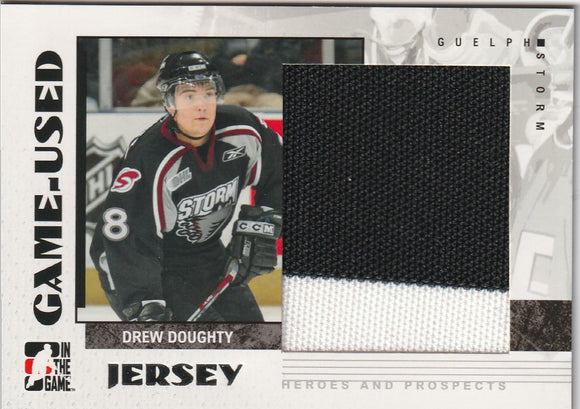Drew Doughty 2007-08 ITG Heroes and Prospects Jersey card GUJ-21