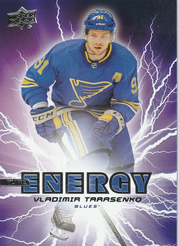 Vladimir Tarasenko 2019-20 Upper Deck Pure Energy Insert card PE-22