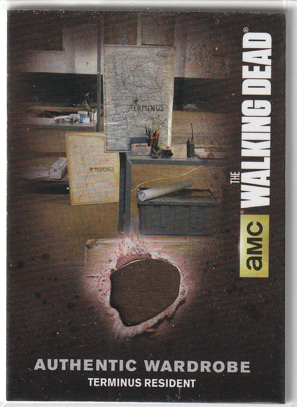 Walking Dead Season 4 Authentic Wardrobe Relic card M60 Terminus Resident