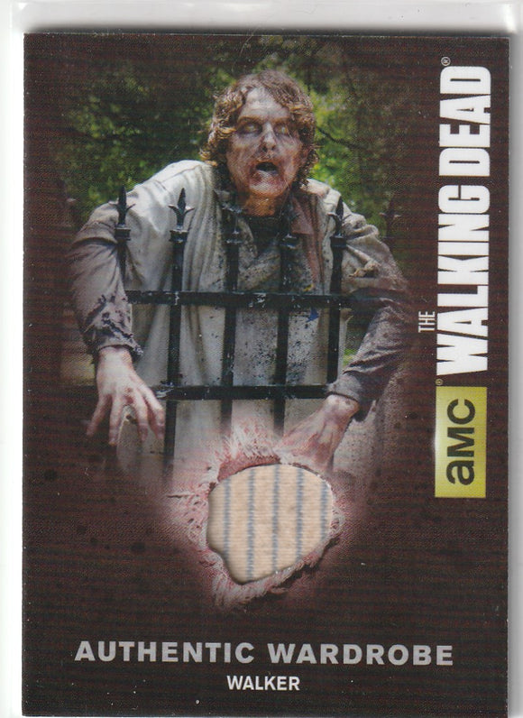 Walking Dead Season 4 Authentic Wardrobe Relic card M20 Walker
