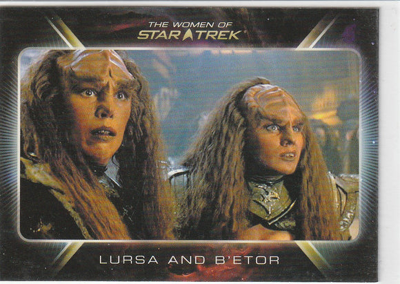 Star Trek Quotable Movies Women Of Expansion Insert card #87 Lursa And B'Etor