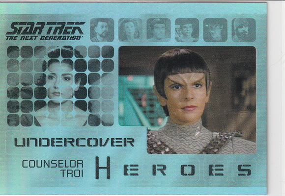 2013 Star Trek Next Generation Heroes and Villains Undercover Heroes card H2 Troi/Romulan
