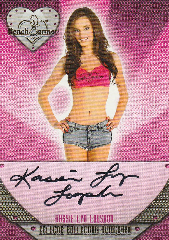 Kassie Lyn Logsdon 2013 Benchwarmer Eclectic Collection Autograph card #59