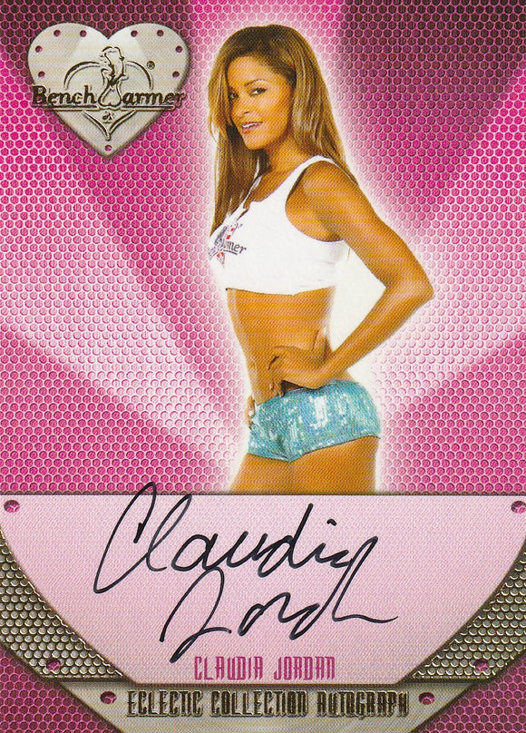 Claudia Jordan 2013 Benchwarmer Eclectic Collection Autograph card #4
