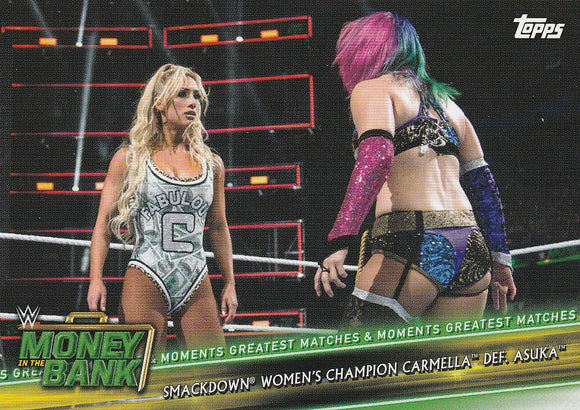2019 WWE Money in the Bank Greatest Matches and Moments card GMM-20 Carmella Asuka