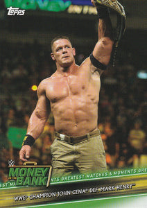 2019 WWE Money in the Bank Greatest Matches and Moments card GMM-11 John Cena