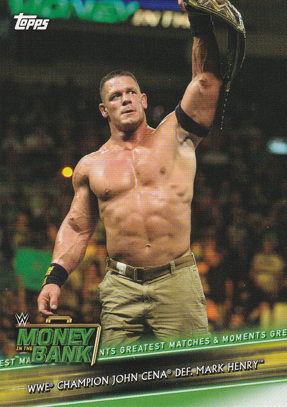 2019 WWE Money in the Bank Greatest Matches and Moments card GMM-11 John Cena