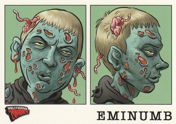 Topps Hollywood Zombies Glow-In-The-Dark Mug Shots card 6 Eminumb