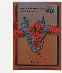 2019 Flair Marvel Annual Through the Ages Copper Age card TTAC-17 Deadpool