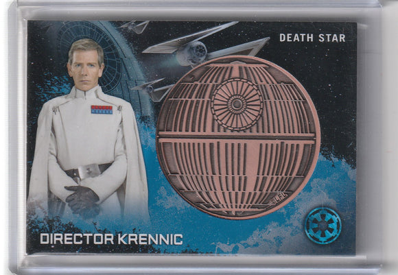 Star Wars Rogue One Director Krennic Death Star Medallion relic card