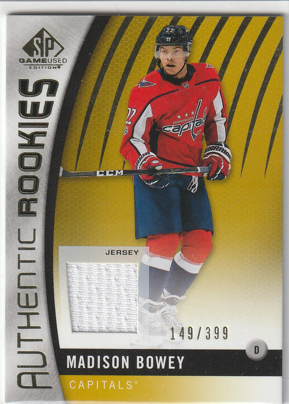 Madison Bowey 2017-18 SP Game Used Rookie Jersey #153 Gold #d 149/399