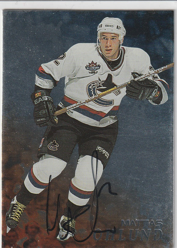 Matias Ohlund 1998-99 Be A Player Autograph card # 142