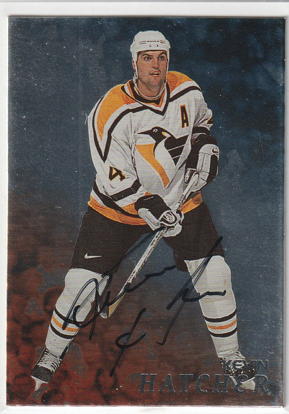 Kevin Hatcher 1998-99 Be A Player Autograph card # 112